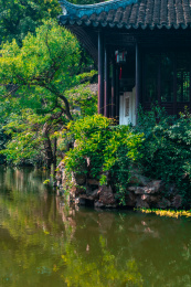 江苏省苏州市颜文樑纪念馆沧浪亭外景