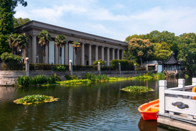 江苏省苏州市颜文樑纪念馆沧浪亭外景