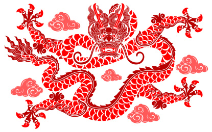 霸气东方中国龙图像设计