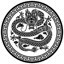 霸气东方中国龙印花