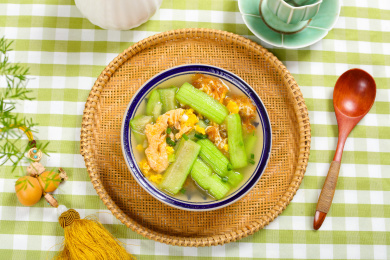 家常汤菜美食鸡蛋丝瓜汤