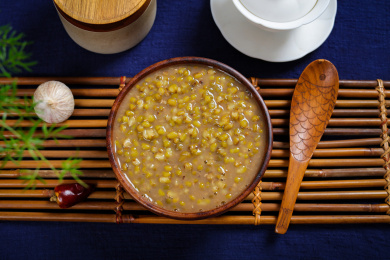特色粥类美食小吃绿豆汤