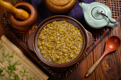 美味家常菜小绿豆稀饭
