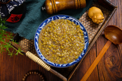 特色粥类美食小吃绿豆汤