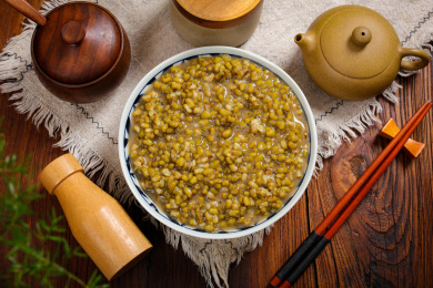 特色粥类美食小吃绿豆汤