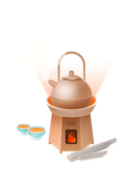 火炉插画元素