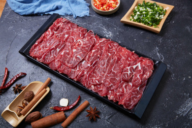 火锅食材黄牛肉片