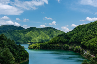 中国安徽皖南川藏线青龙湾自然风光