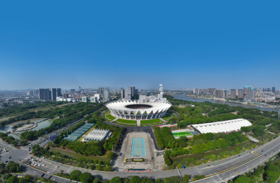 佛山新城世纪莲体育中心坊塔佛山图书馆航拍