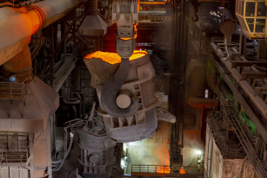 钢铁厂炼钢车间