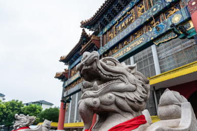 中国南京云锦博物馆大门古建筑