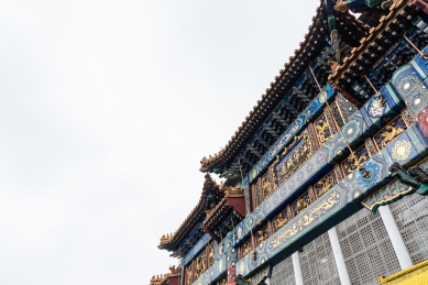 中国南京云锦博物馆大门古建筑