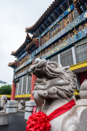中国南京云锦博物馆大门古建筑