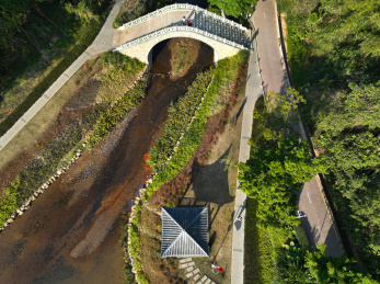广东省深圳市罗湖区正坑水碧道航拍