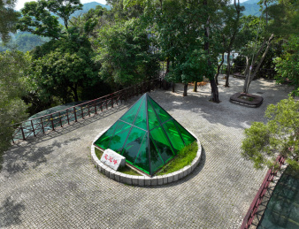 广东省深圳市福田区笔架山公园航拍