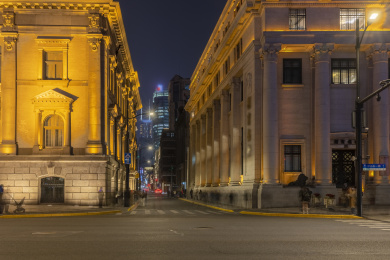上海外滩万国建筑博览群夜景