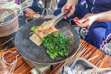 户外烧烤食物