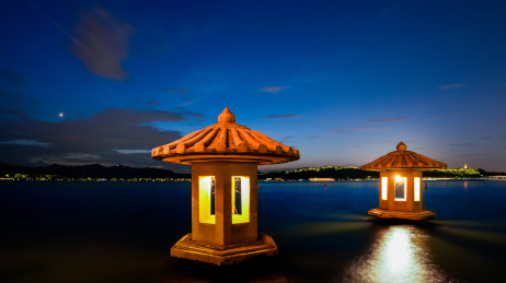 杭州市西湖名胜景点柳浪闻莺