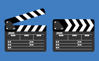 扁平化影视拍摄道具场记板