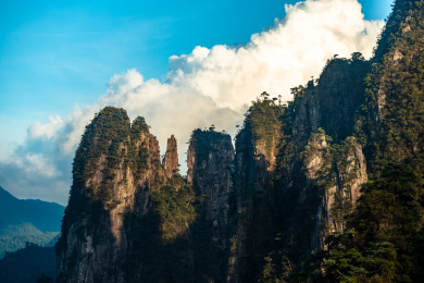 中国湖南省郴州市宜章县莽山五指峰景区