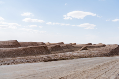 青海海西原始风蚀地貌