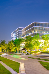 浙江杭州临平乔司杭州算力小镇夜晚风光