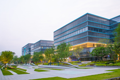 浙江杭州临平乔司杭州算力小镇街景