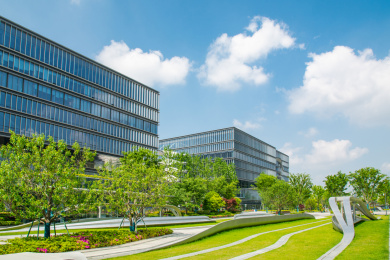 浙江杭州临平乔司杭州算力小镇街景