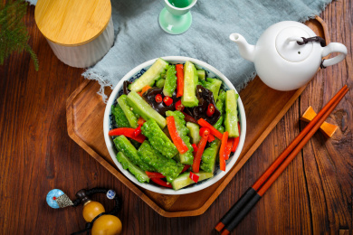 美味家常菜木耳小炒凉瓜