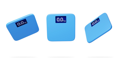 健身房体脂称检测体重体脂称3D