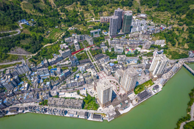 中国云南省昭通市盐津县航拍