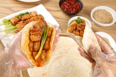 深底上的淄博小饼