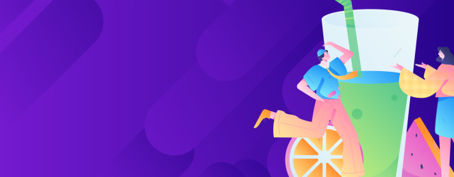 24节气大暑人物扁平矢量概念运营手绘插画