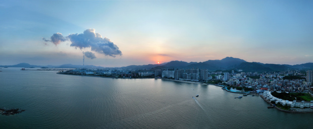 广东省惠州市大亚湾霞涌铁炉嶂石化区航拍