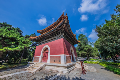 河北省遵化市清东陵慈禧陵小碑楼园林建筑