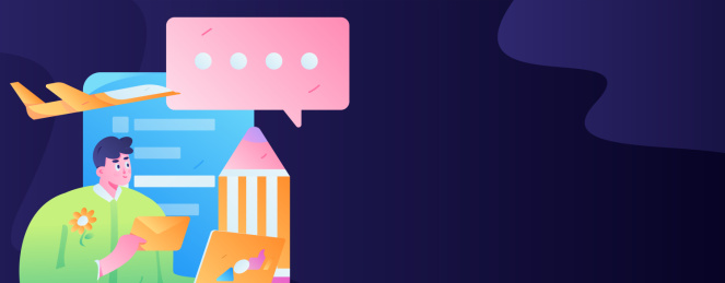 邀请好友进行问卷调查扁平矢量概念运营手绘