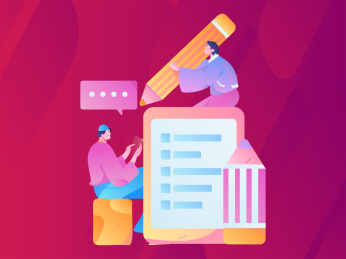 邀请好友进行问卷调查扁平矢量概念运营手绘