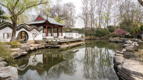 中国江苏省南京市明孝陵景区内的红楼梦拍摄