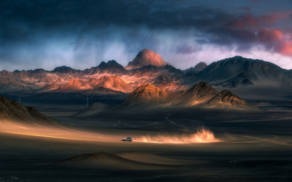 独闯青海西部黑独山