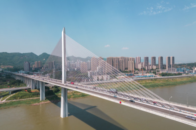 重庆双碑大桥航拍