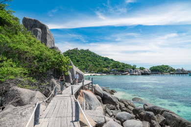 泰国南园岛Koh Nanyuan热带沙滩