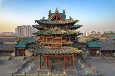 中国山西省晋中市介休市祆神楼
