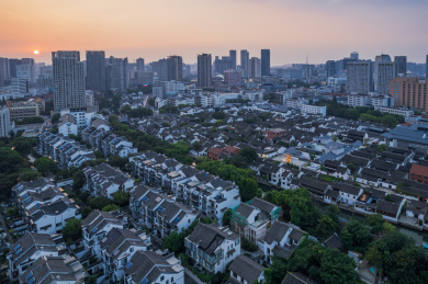 江苏省常州青果巷历史文化街区夜景