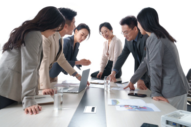 会议中的商务团队