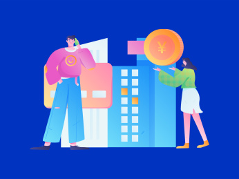 住房贷款扁平矢量概念运营插画