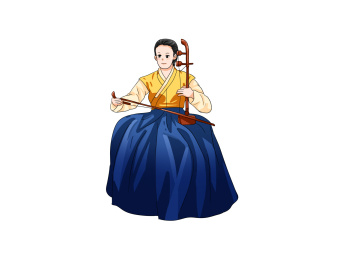 朝鲜传统乐器胡琴演奏