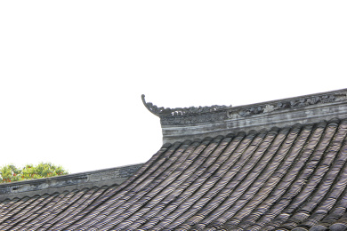 陈家大院（陈家桅杆）屋顶屋脊浮雕装饰细节