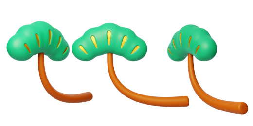 新年传统喜庆国风招财发财树3D
