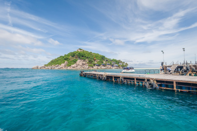 泰国南园岛热带岛屿海滨风光