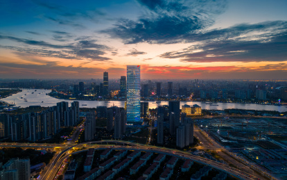 上海市前滩商业区城市环境